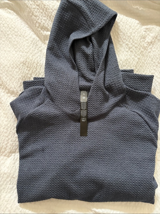 lululemon athletica Other - lululemon athletica Men’s Navy Waffle-Knit Crewneck Hoodie